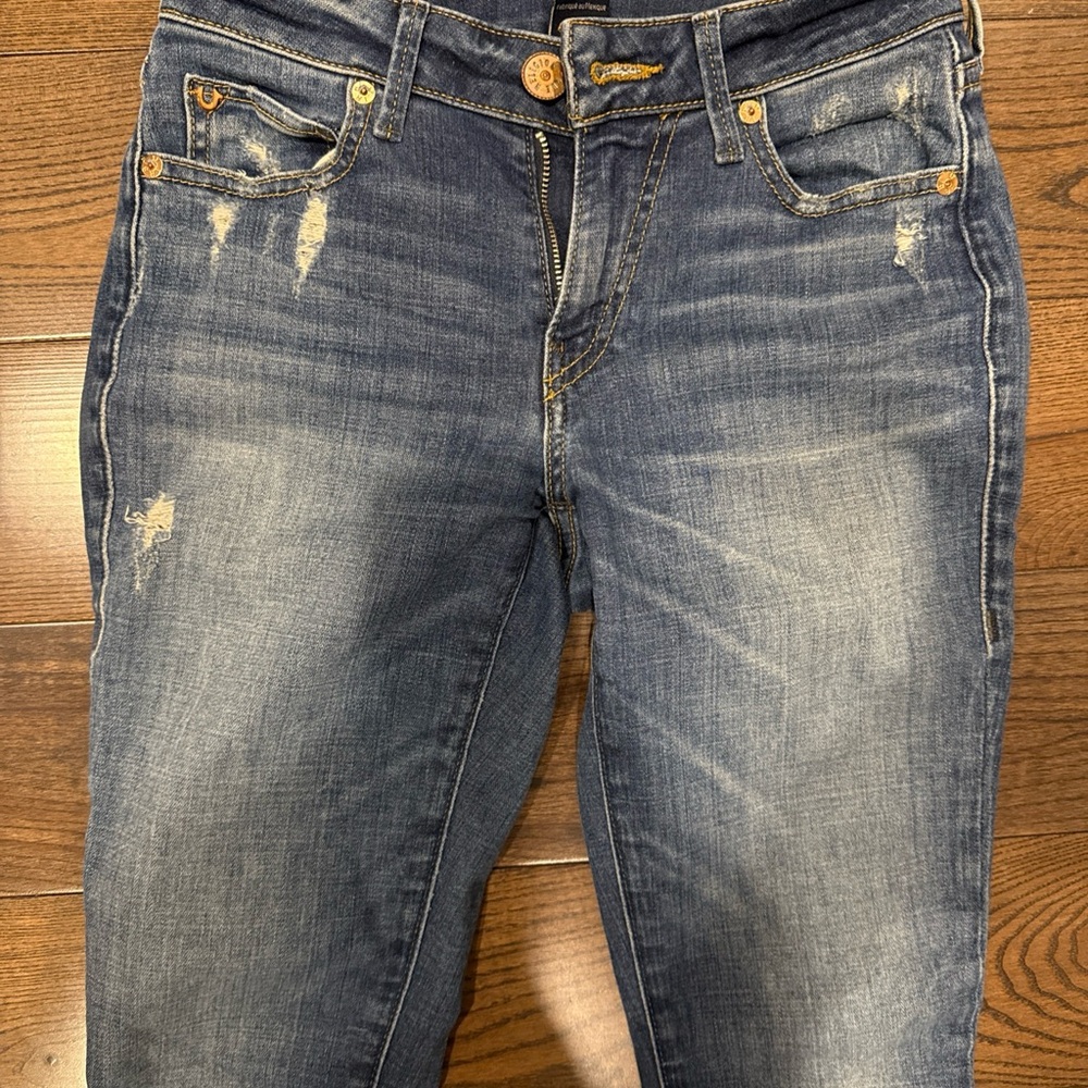 True Religion Women's Faded Indigo Skinny Jeans